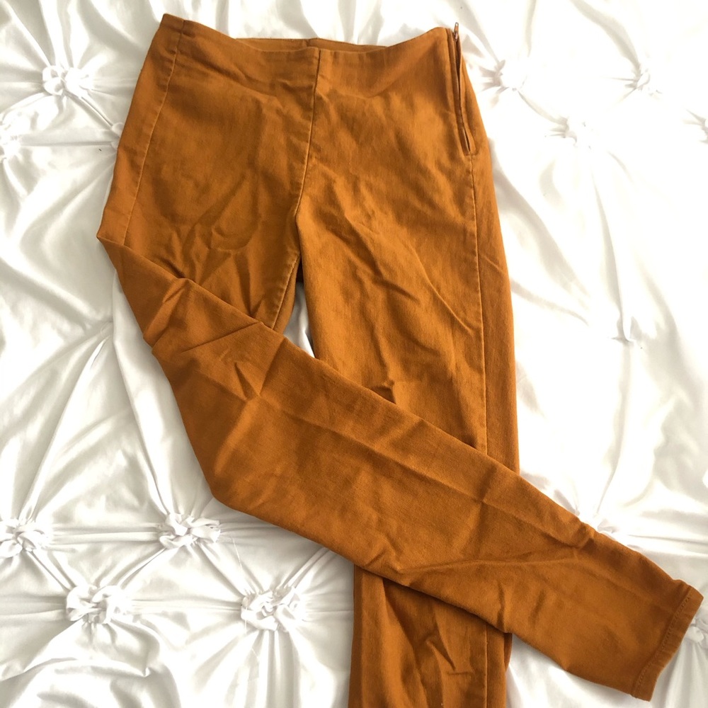 Mustard high rise h&m pants